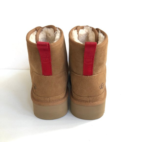 UGG WOMEN NEUMEL PLATFORM ZIP CHESTNUT BOOTS US 10 / EU 41 / UK 8 - Picture 4 of 5